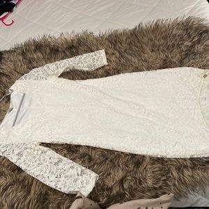 White lace guess dress